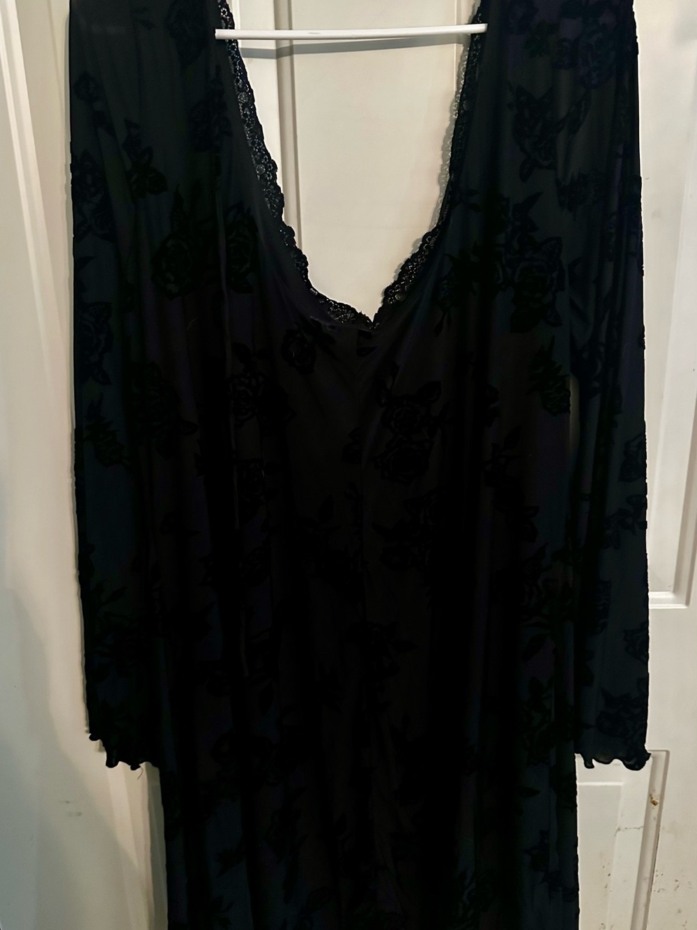 Torrid Nightfall Black Women's Lace-Trim Dress size 3x
